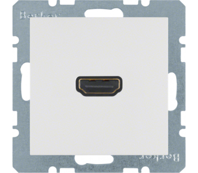 Gniazdo HDMI biały połysk Berker B.Kwadrat/B.3/B.7 3315428989