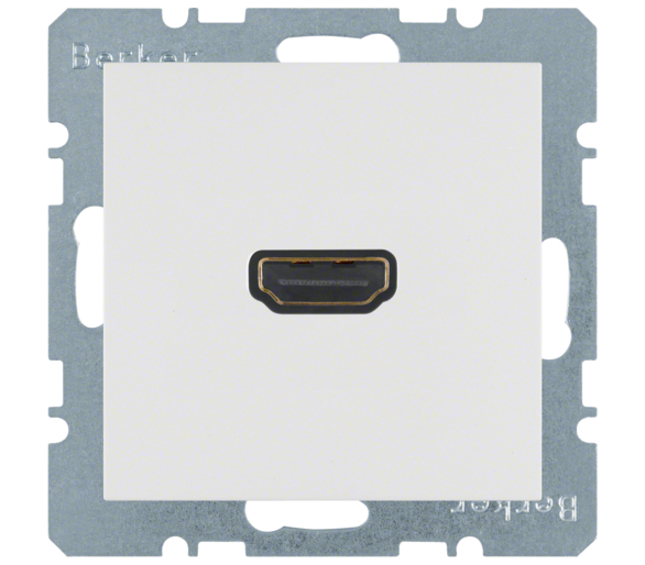 Gniazdo HDMI biały połysk Berker B.Kwadrat/B.3/B.7 3315428989