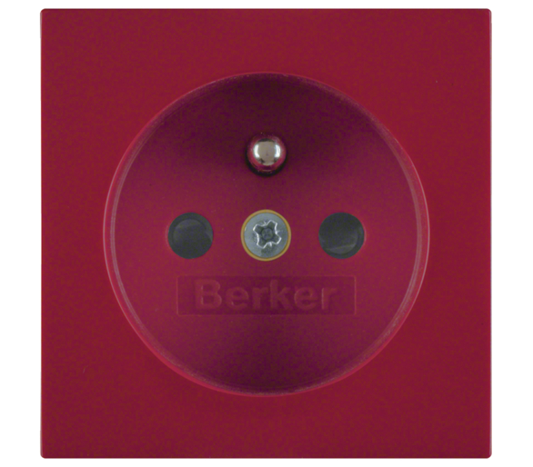 B.X/S.1 Płytka czołowa z przysł. st. do gn. z uz. czerwony Berker 3965768962