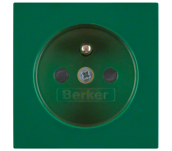 B.X/S.1 Płytka czołowa z przysł. st. do gn. z uz. zielony Berker 3965768963