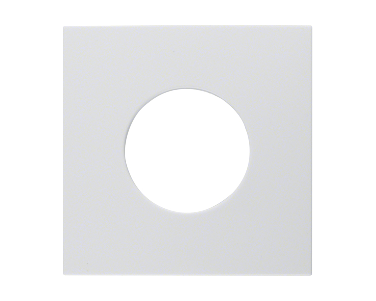 B.Kwadrat Płytka czołowa do łącznika i sygn. świetlnego E10 biały Berker 5311248989
