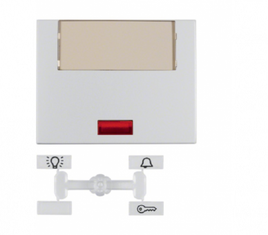 K.5 Klawisz z 5 dołącz. socz. i dużym p. opisowym alu Berker 14967003