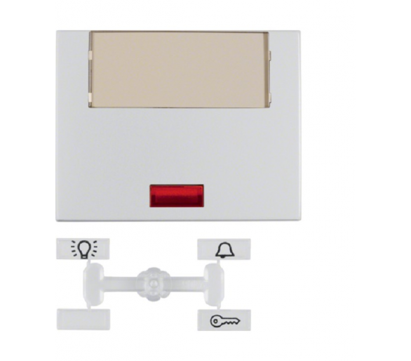 K.5 Klawisz z 5 dołącz. socz. i dużym p. opisowym alu Berker 14967003