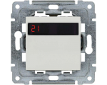Regulator temperatury z wbudowanym czujnikiem temperatury, bez ramki biały DANTE 4504815