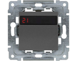 Regulator temperatury z wbudowanym czujnikiem temperatury, bez ramki grafit DANTE 4560815
