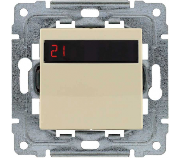Regulator temperatury z wbudowanym czujnikiem temperatury, bez ramki kremowy DANTE 4503815
