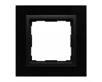 Ramka 1x czarne szkło VENA2 XGLASS 5209181