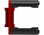 Element N-krotny ramki składanej grafit + czerwony KOS66 PLUS 66601079