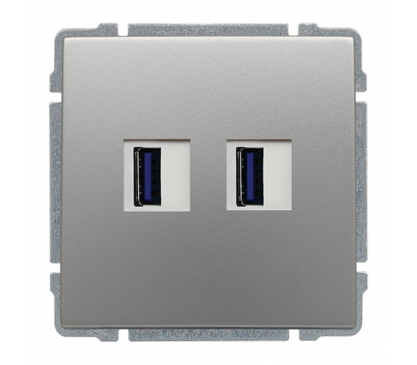 Ładowarka USB 3.0 podwójna aluminium KOS66 664057