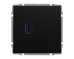 Ładowarka USB 3.0 pojedyncza czarny KOS66 660959