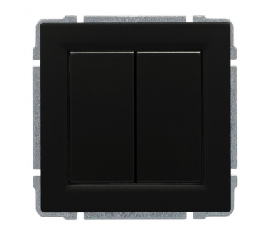 Zaślepka modułowa (2szt. 22,5mmx45mm) czarna KOS66 660980