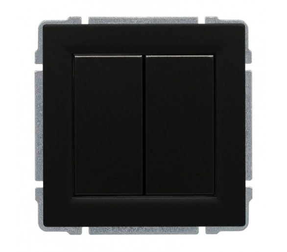 Zaślepka modułowa (2szt. 22,5mmx45mm) czarna KOS66 660980