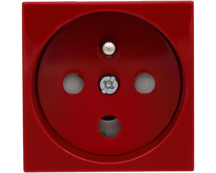 Gniazdo typu Data z blokadą torów prądowych + klucz uprawniający, kolor czerwony KOS45 351043