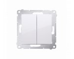 Łącznik krzyżowy podwójny bez piktogramu (moduł) 10AX 250V, szybkozłącza, biały DW7/2.01/X/11