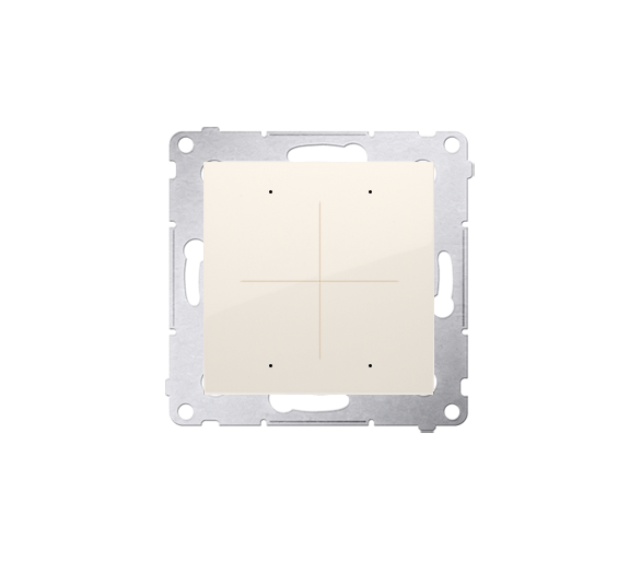 Elektroniczny łącznik / przycisk 4-krotny kremowy DEW4.01/41