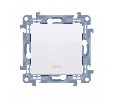 Łącznik schodowy z podświetleniem LED bez piktogramu biały 10AX CW6L.01/X/11