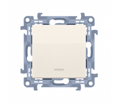 Łącznik schodowy z podświetleniem LED bez piktogramu kremowy 10AX CW6L.01/X/41