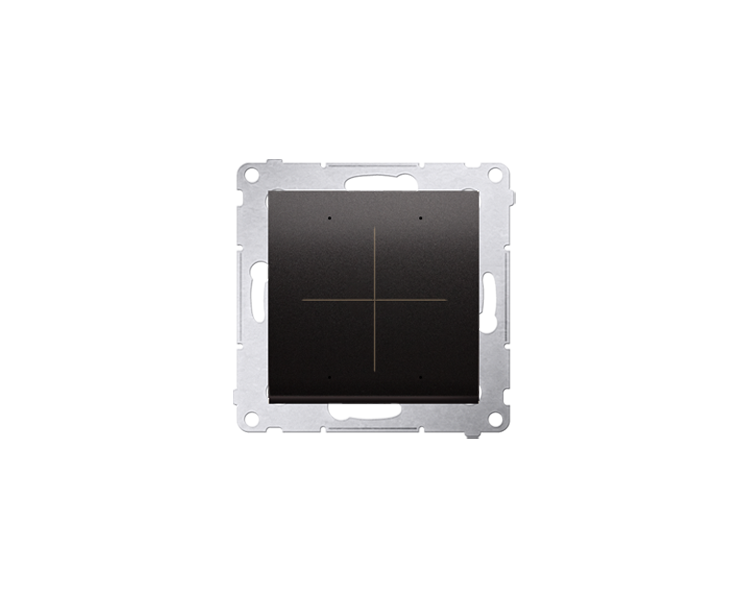 Elektroniczny łącznik/przycisk 4-krotny, do sterowania 4 obwodami (moduł), czarny DEW4.01/49