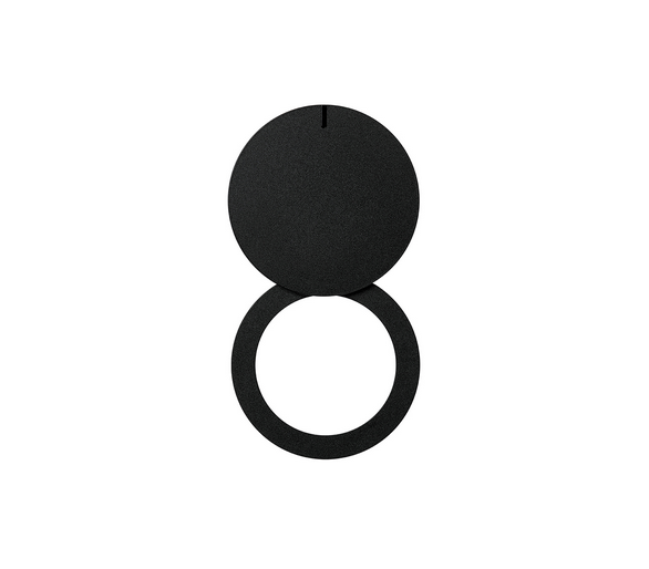 Klapka - przesłona zasłona otworu gniazda pojedynczego, czarny 10000042-138 Simon100