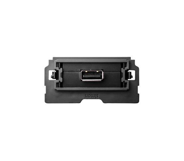 Ładowarka USB 1xgniazdo SmartCharge 2,1A, 5V D/C (mechanizm 1/2, bez ramki montażowej) 100-230V, zaciski śrubowe 10000380-039 Si
