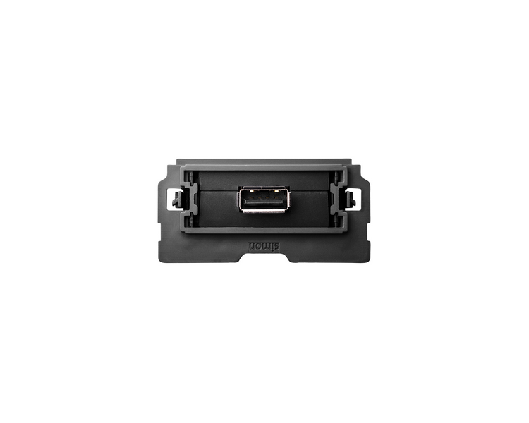 Ładowarka USB 1xgniazdo SmartCharge 2,1A, 5V D/C (mechanizm 1/2, bez ramki montażowej) 100-230V, zaciski śrubowe 10000380-039 Si
