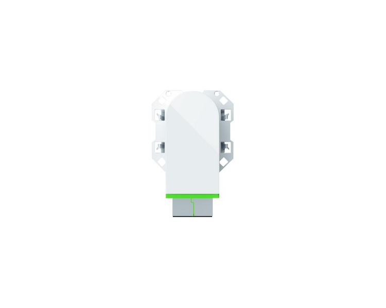 Złącze optyczne / światłowodowe duplex SC/APC (mechanizm, bez ramki montażowej), biały mat 10000546-230 Simon100