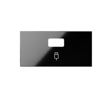 Pokrywa do gniazda USB pojedynczego (mechanizm 1/2), czarny 10001091-138 Simon100