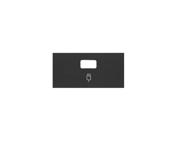 Pokrywa do gniazda USB pojedynczego (mechanizm 1/2), czarny mat 10001091-238 Simon100