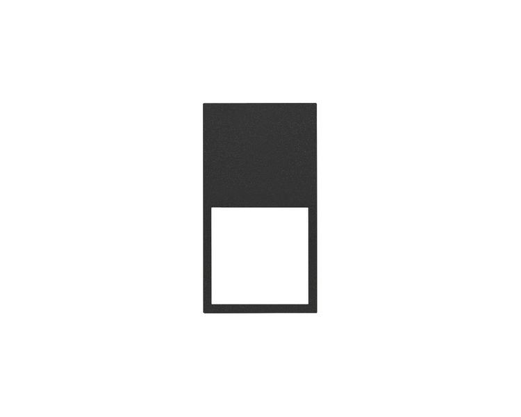 Ramka minimal pionowa 2-krotna, 2x1/2, czarny mat 10002620-238 Simon100