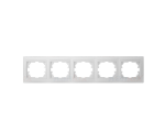Ramka pięciokrotna pozioma DOMO 01-1500-002 biała
