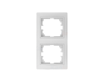Ramka podwójna pionowa DOMO 01-1520-002 biała