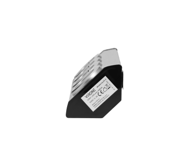 Gniazdo meblowe VIRONE montaż na rzepy, 3x gniazdo z uziemieniem + 2x USB, inox
