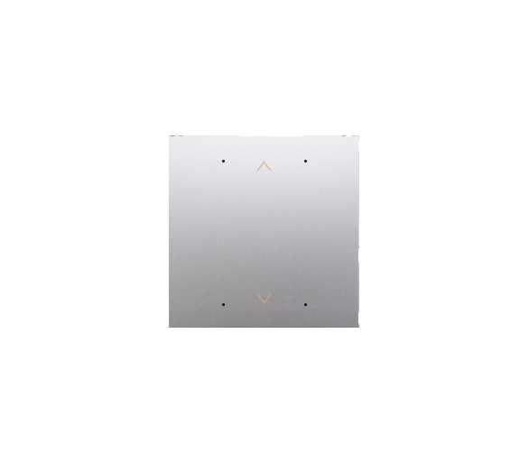 Klawisz dla pojedynczej rolety do łączników i sterowników elektronicznych srebrny mat, metalizowany
