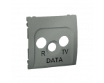 Pokrywa do gniazda antenowego R-TV-DATA grafitowy, metalizowany MADP/25