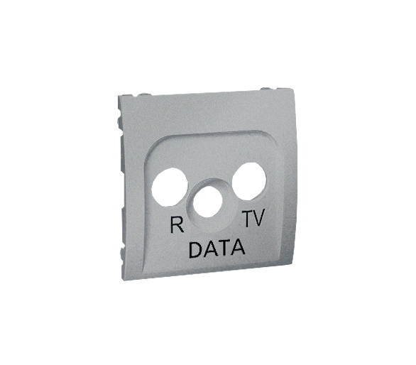 Pokrywa do gniazda antenowego R-TV-DATA aluminiowy, metalizowany MADP/26