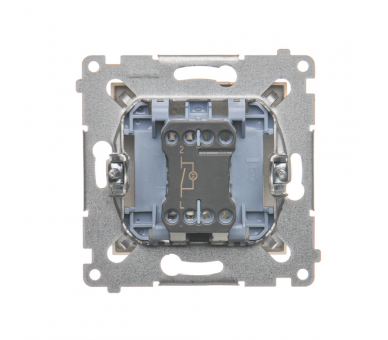 Łącznik jednobiegunowy z podświetleniem LED (moduł) 16AX 250V, zaciski śrubowe, złoty mat, metalizowany DW1AL.01/44