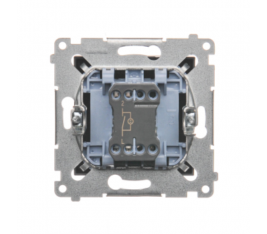 Łącznik jednobiegunowy z podświetleniem LED (moduł) 16AX 250V, zaciski śrubowe, brąz mat, metalizowany DW1AL.01/46