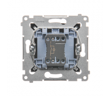 Łącznik jednobiegunowy z podświetleniem LED (moduł) 16AX 250V, zaciski śrubowe, antracyt, metalizowany DW1AL.01/48