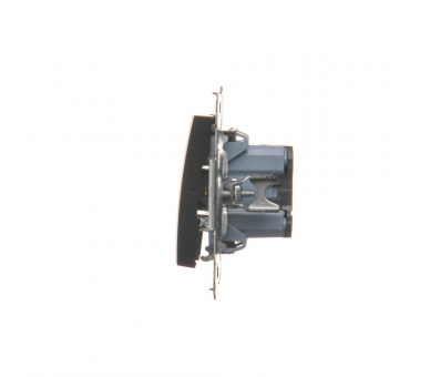 Łącznik jednobiegunowy z podświetleniem LED (moduł) 16AX, 250V, zaciski śrubowe, czarny DW1AL.01/49