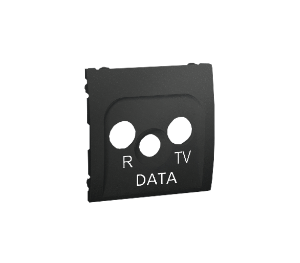 Pokrywa do gniazda antenowego R-TV-DATA grafit mat, metalizowany MADP/28