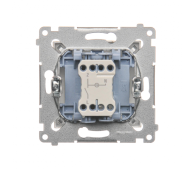 Łącznik jednobiegunowy z sygnalizacją załączenia LED (moduł) 10AX 250V, szybkozłącza, złoty mat, metalizowany DW1ZL.01/44