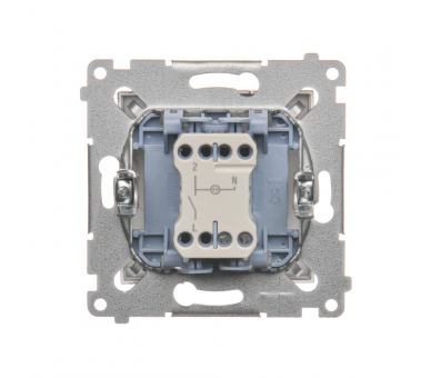 Łącznik jednobiegunowy z sygnalizacją załączenia LED (moduł) 10AX 250V, szybkozłącza, brąz mat, metalizowany DW1ZL.01/46