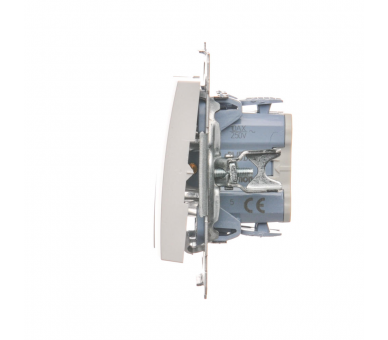 Łącznik świecznikowy do wersji IP44 (moduł) 10AX 250V, szybkozłącza, biały DW5B.01/11