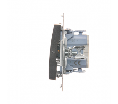 Łącznik świecznikowy do wersji IP44 (moduł) 10AX 250V, szybkozłącza, antracyt, metalizowany DW5B.01/48