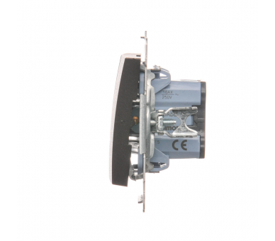 Łącznik świecznikowy z podświetleniem LED do wersji IP44 (moduł) 16AX 250V, zaciski śrubowe, brąz mat, metalizowany DW5ABL.01/46