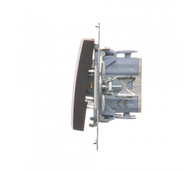 Łącznik schodowy z podświetleniem LED (moduł) 10AX 250V, szybkozłącza, brąz mat, metalizowany DW6L.01/46