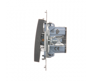 Łącznik schodowy (moduł) 16AX 250V, zaciski śrubowe, antracyt, metalizowany DW6A.01/48