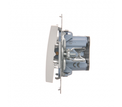 Łącznik schodowy z podświetleniem LED (moduł) 16AX 250V, zaciski śrubowe, biały DW6AL.01/11