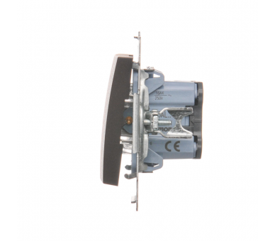 Łącznik schodowy z podświetleniem LED (moduł) 16AX 250V, zaciski śrubowe, brąz mat DW6AL.01/46
