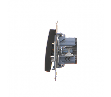 Łącznik schodowy z podświetleniem LED (moduł) 16AX, 250V, zaciski śrubowe, czarny DW6AL.01/49